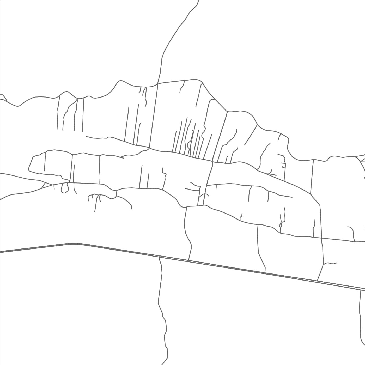 ROAD MAP OF EL RANCHO, NEW MEXICO BY MAPBAKES