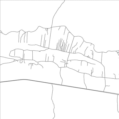 ROAD MAP OF EL RANCHO, NEW MEXICO BY MAPBAKES