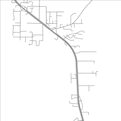 ROAD MAP OF EL VALLE DE ARROYO SECO, NEW MEXICO BY MAPBAKES