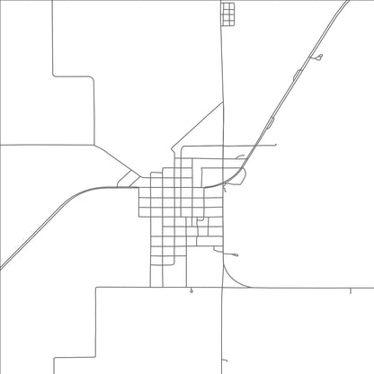 ROAD MAP OF ELIDA, NEW MEXICO BY MAPBAKES