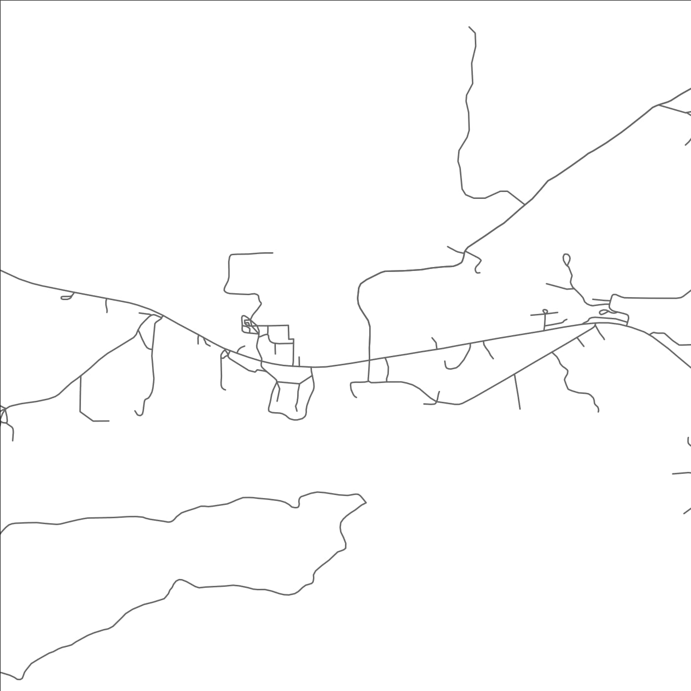 ROAD MAP OF GALLINA, NEW MEXICO BY MAPBAKES