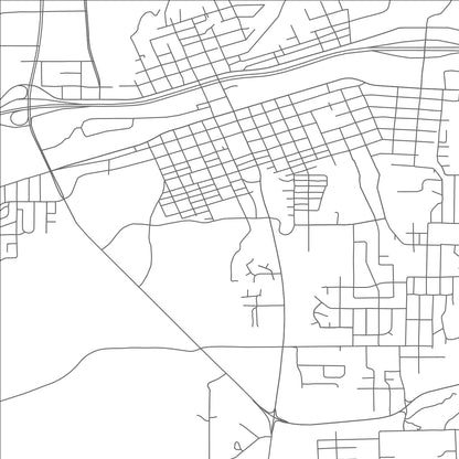 ROAD MAP OF GALLUP, NEW MEXICO BY MAPBAKES