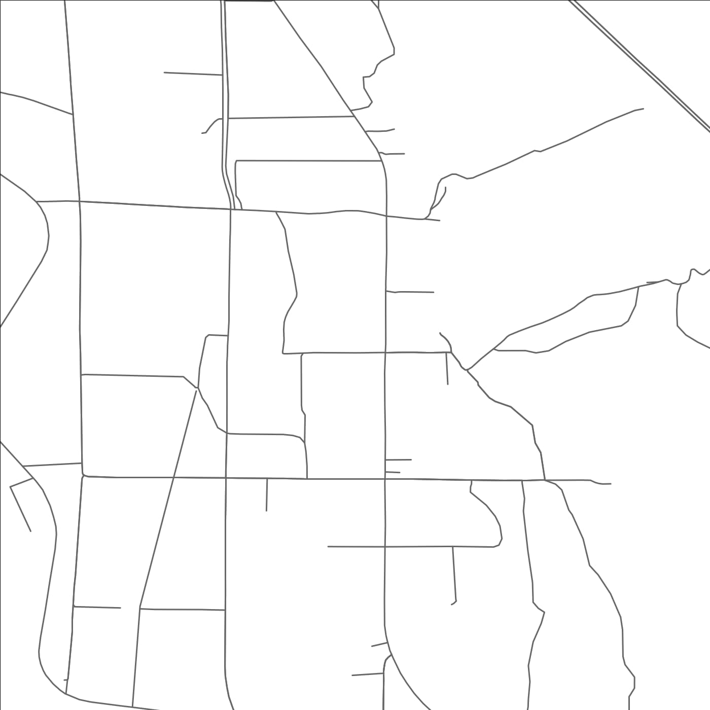 ROAD MAP OF GARFIELD, NEW MEXICO BY MAPBAKES