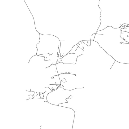 ROAD MAP OF GLENWOOD, NEW MEXICO BY MAPBAKES