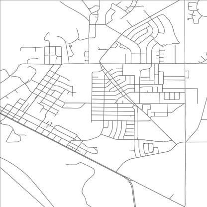 ROAD MAP OF GRANTS, NEW MEXICO BY MAPBAKES