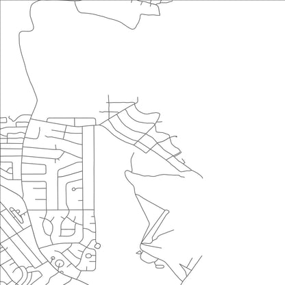 ROAD MAP OF HOT SPRINGS LANDING, NEW MEXICO BY MAPBAKES