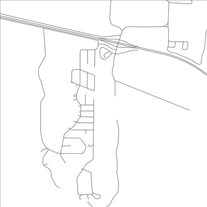 ROAD MAP OF JAMESTOWN, NEW MEXICO BY MAPBAKES