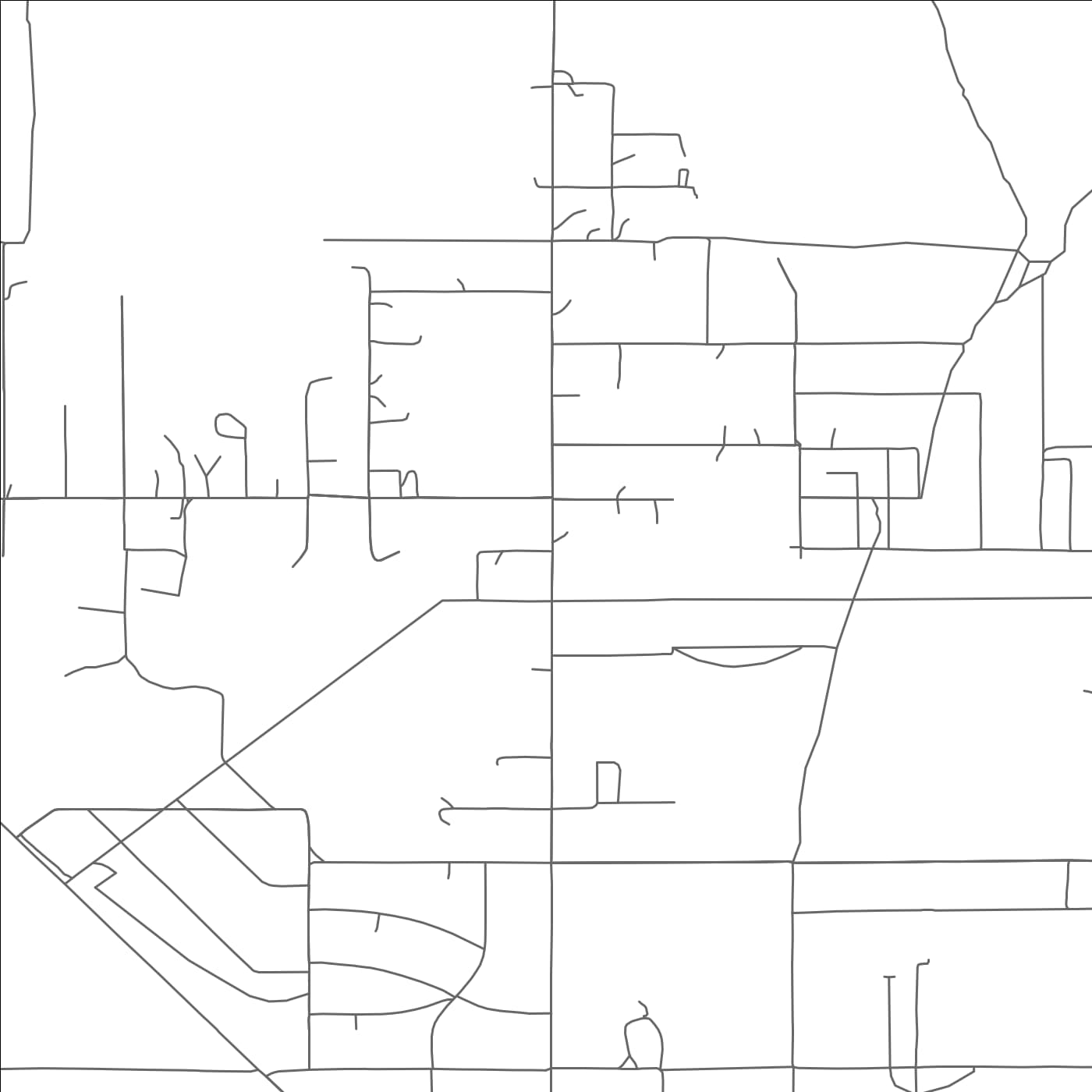 ROAD MAP OF KEELER FARM, NEW MEXICO BY MAPBAKES