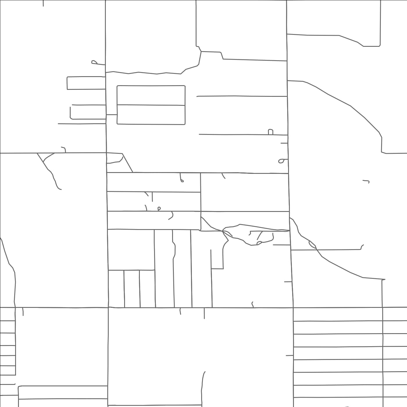 ROAD MAP OF LA HACIENDA, NEW MEXICO BY MAPBAKES