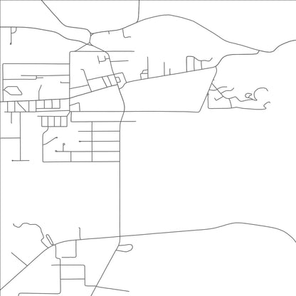 ROAD MAP OF LA LUZ, NEW MEXICO BY MAPBAKES