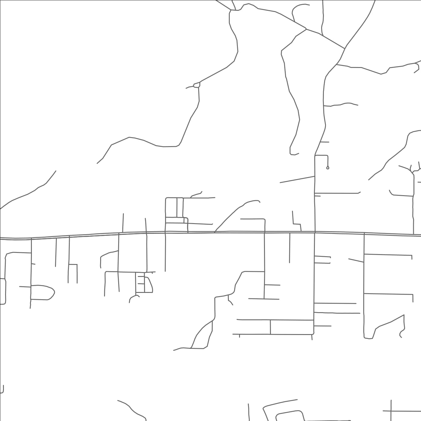 ROAD MAP OF LEE ACRES, NEW MEXICO BY MAPBAKES