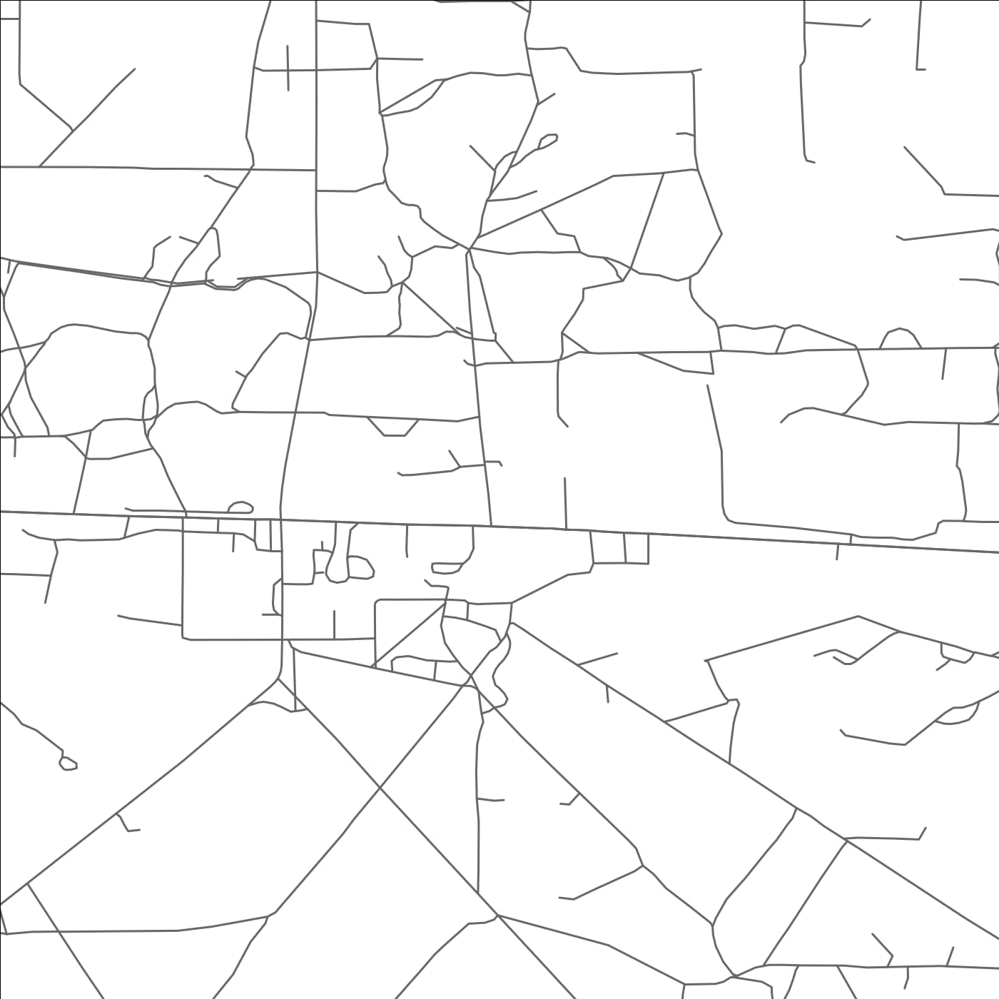 ROAD MAP OF LOCO HILLS, NEW MEXICO BY MAPBAKES