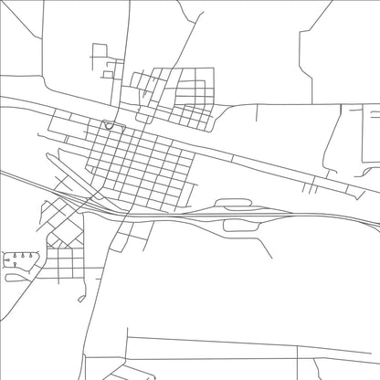 ROAD MAP OF LORDSBURG, NEW MEXICO BY MAPBAKES