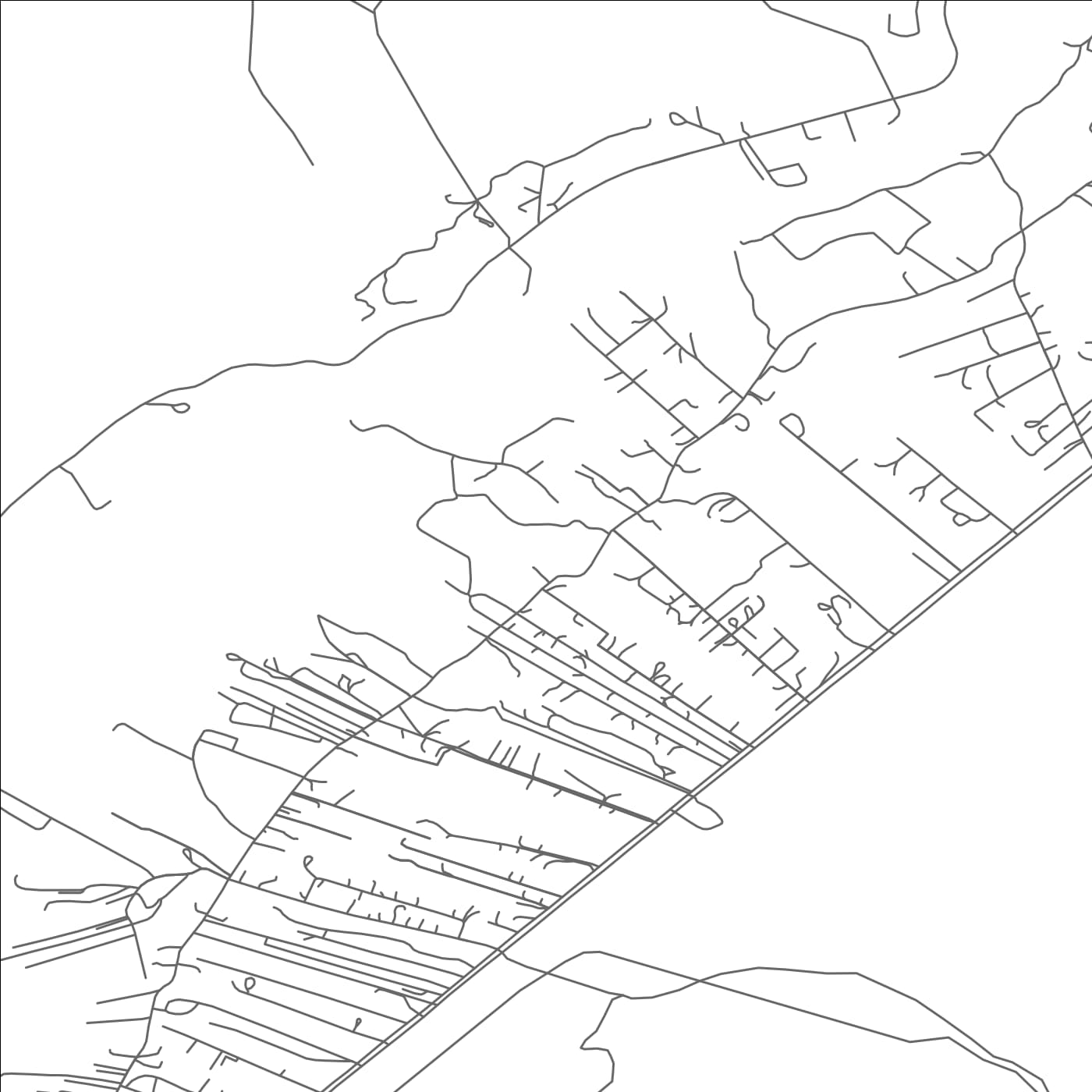 ROAD MAP OF LOS LUCEROS, NEW MEXICO BY MAPBAKES