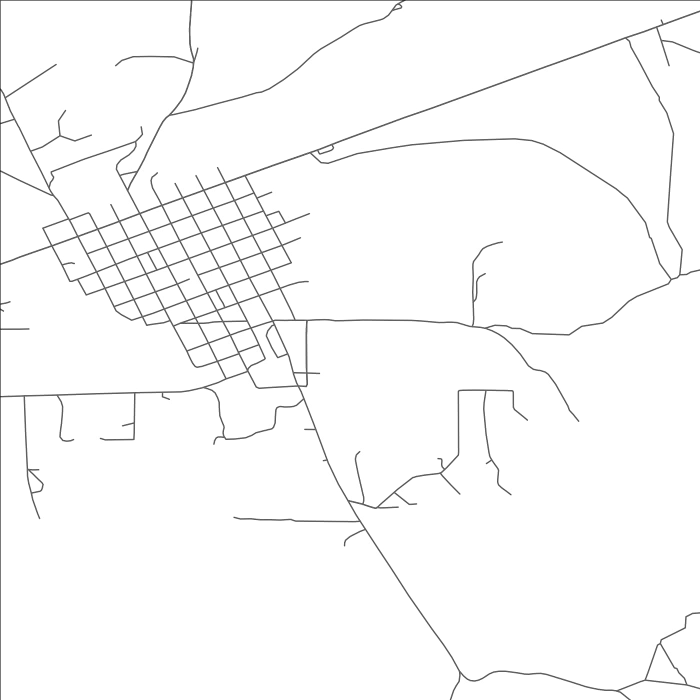 ROAD MAP OF MAGDALENA, NEW MEXICO BY MAPBAKES