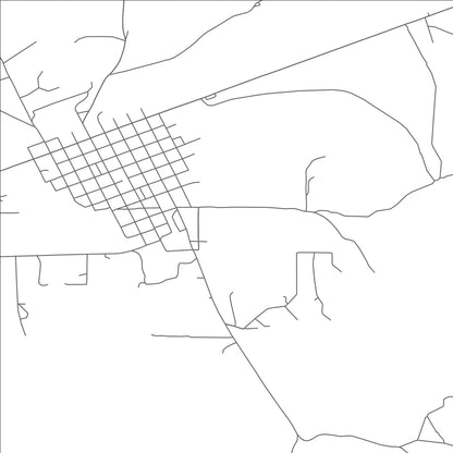 ROAD MAP OF MAGDALENA, NEW MEXICO BY MAPBAKES