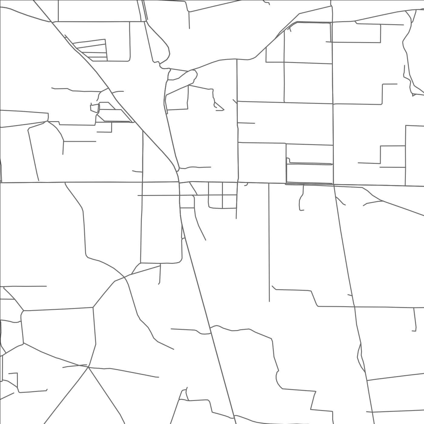 ROAD MAP OF MALAGA, NEW MEXICO BY MAPBAKES