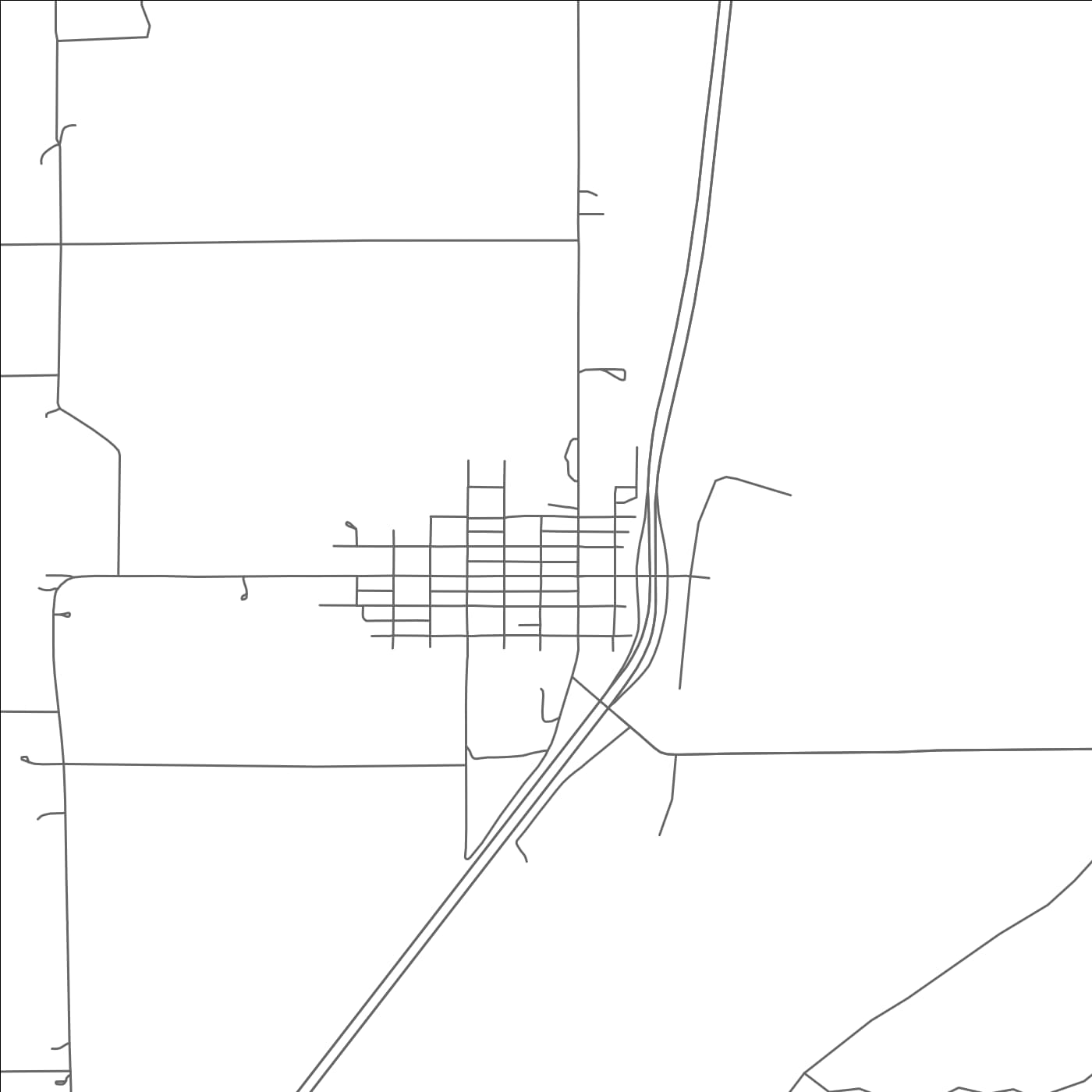 ROAD MAP OF MAXWELL, NEW MEXICO BY MAPBAKES