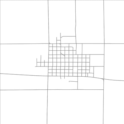 ROAD MAP OF MELROSE, NEW MEXICO BY MAPBAKES