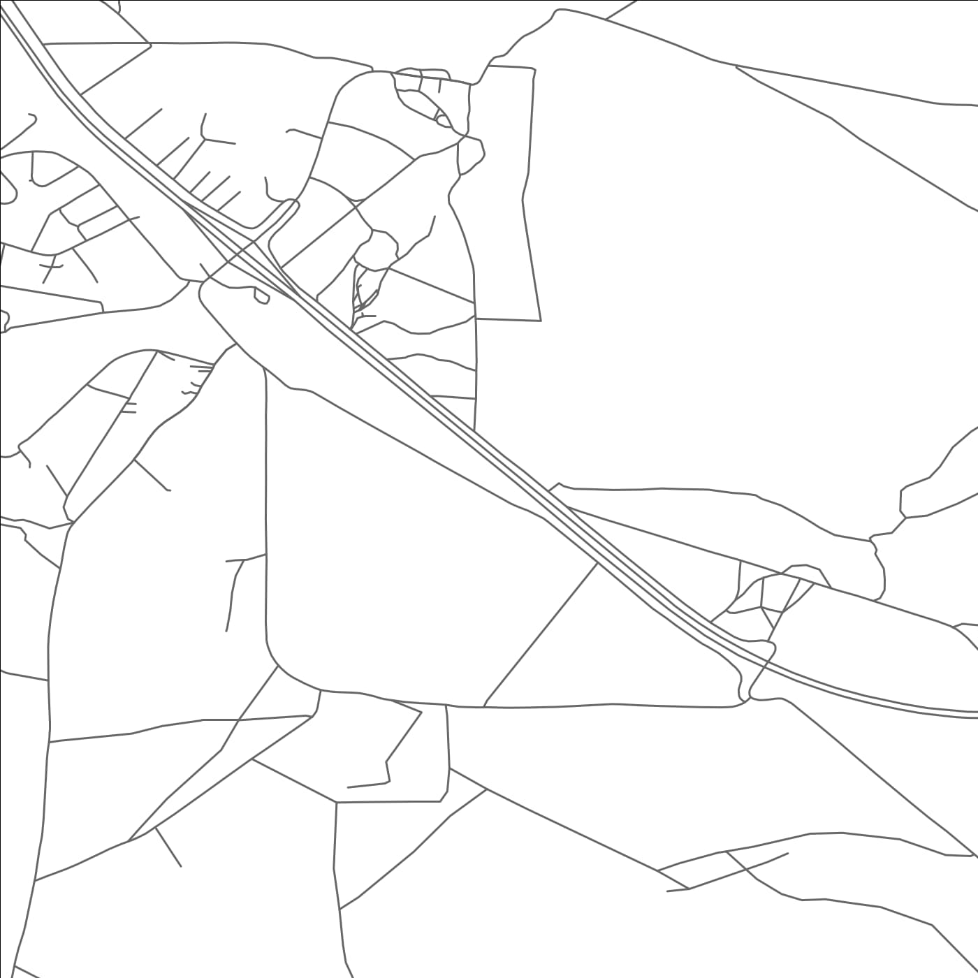 ROAD MAP OF MESITA, NEW MEXICO BY MAPBAKES