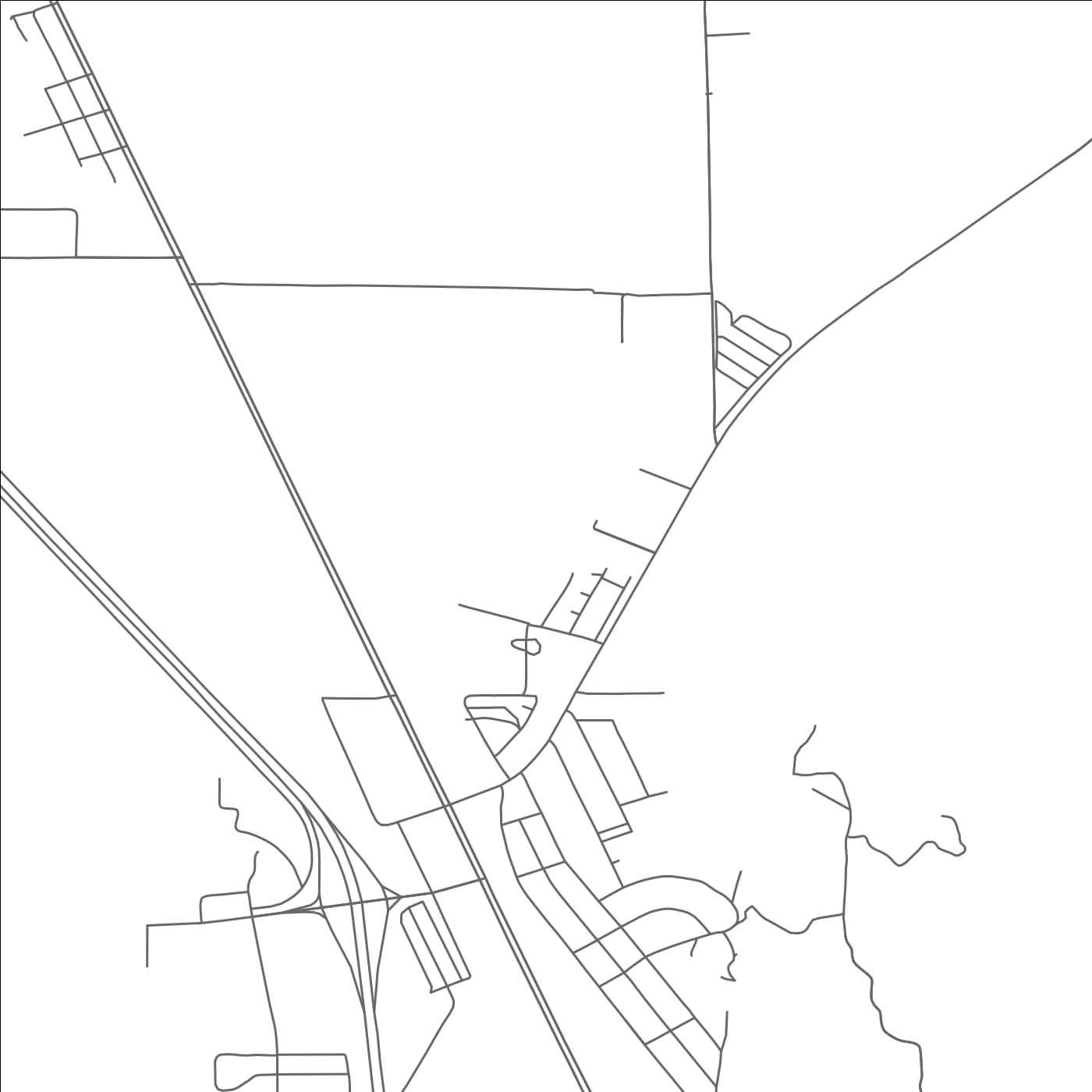 ROAD MAP OF MILAN, NEW MEXICO BY MAPBAKES