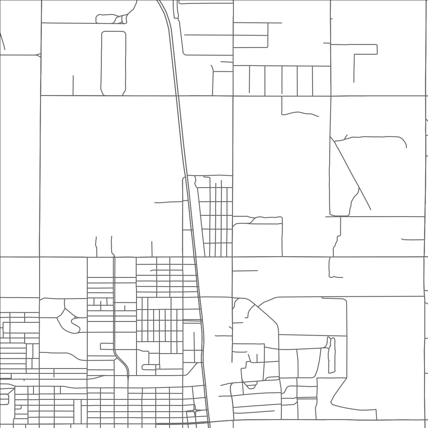 ROAD MAP OF MORNINGSIDE, NEW MEXICO BY MAPBAKES