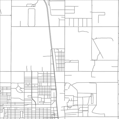 ROAD MAP OF MORNINGSIDE, NEW MEXICO BY MAPBAKES