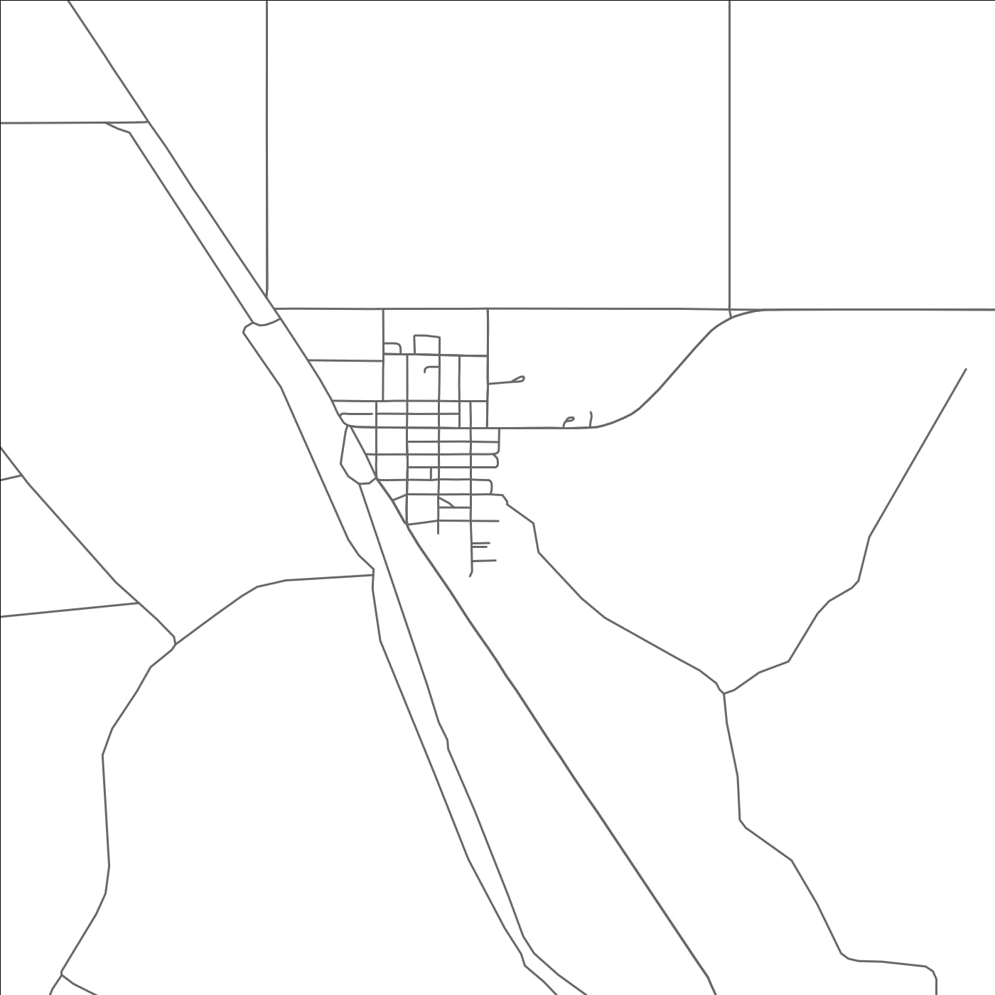 ROAD MAP OF MOSQUERO, NEW MEXICO BY MAPBAKES