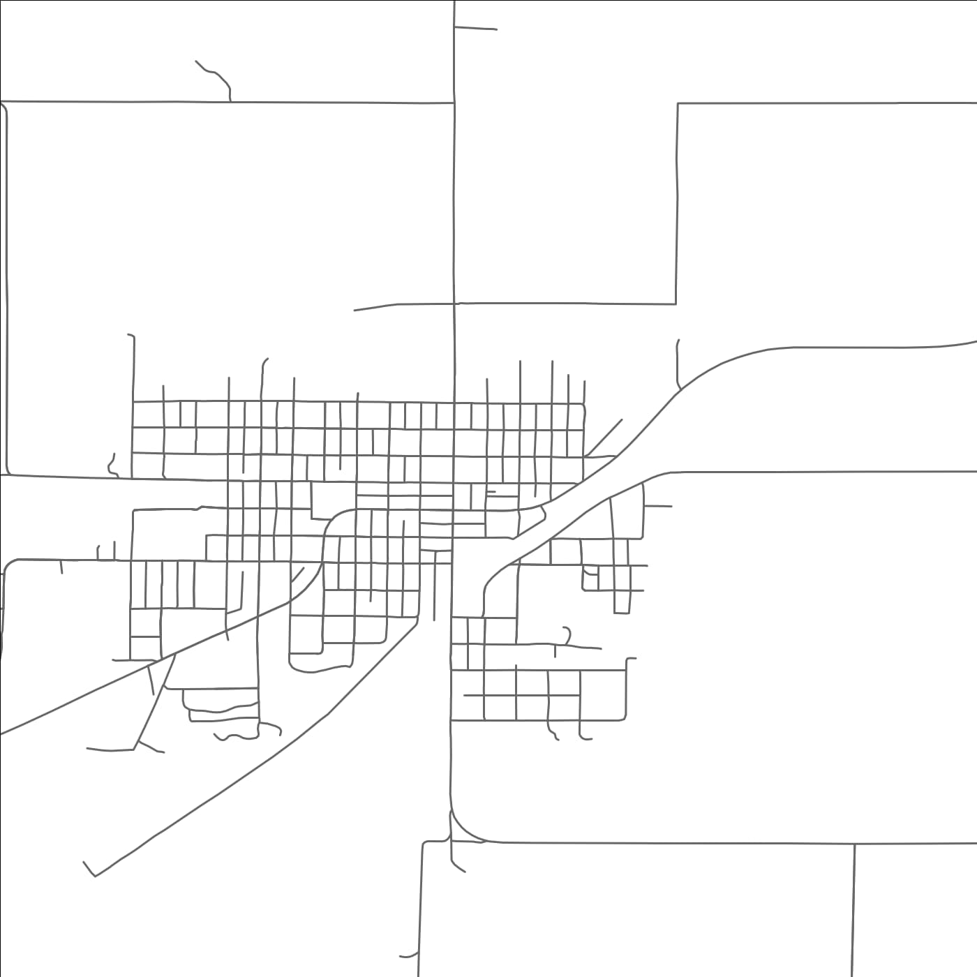 ROAD MAP OF MOUNTAINAIR, NEW MEXICO BY MAPBAKES