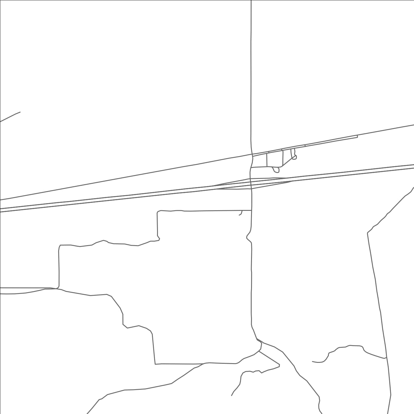 ROAD MAP OF NEWKIRK, NEW MEXICO BY MAPBAKES