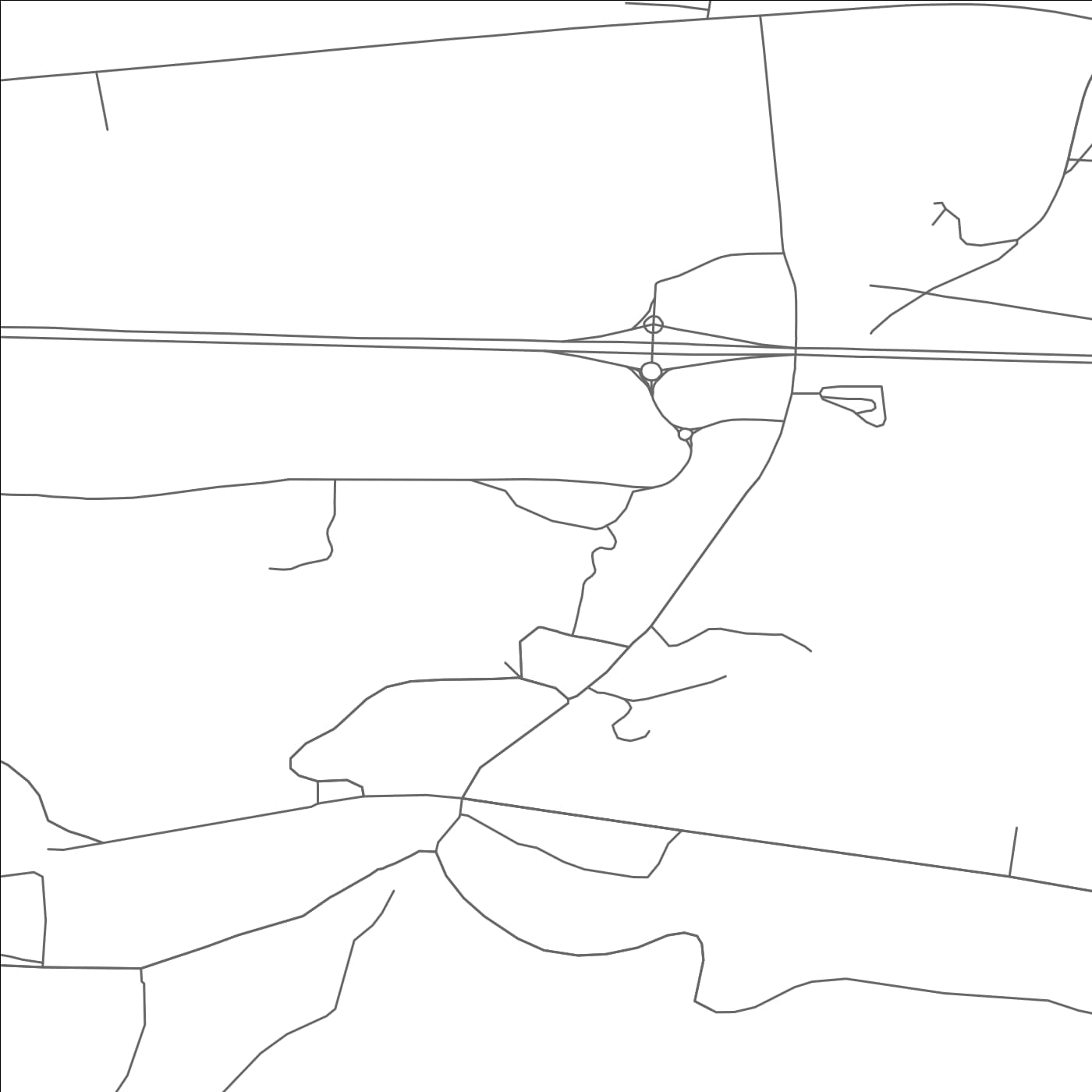 ROAD MAP OF NORTH ACOMITA VILLAGE, NEW MEXICO BY MAPBAKES