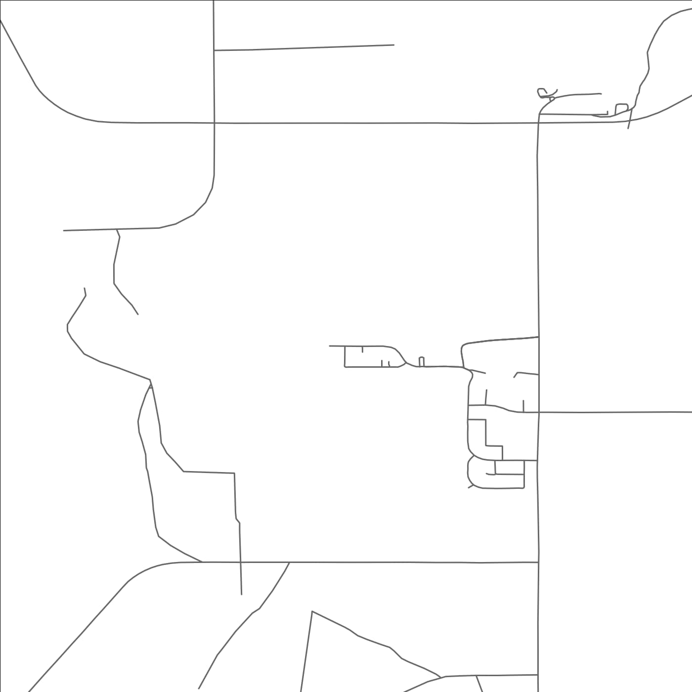 ROAD MAP OF OJO AMARILLO, NEW MEXICO BY MAPBAKES