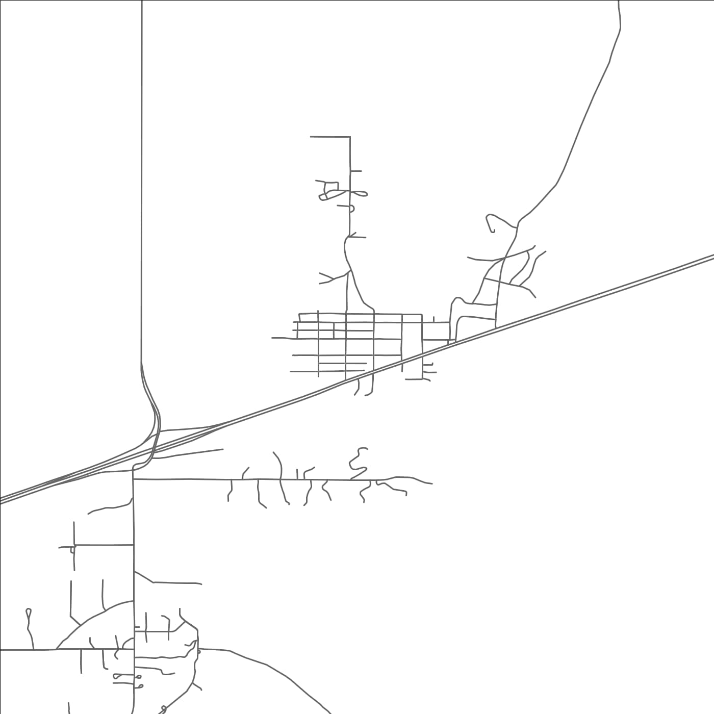 ROAD MAP OF ORGAN, NEW MEXICO BY MAPBAKES