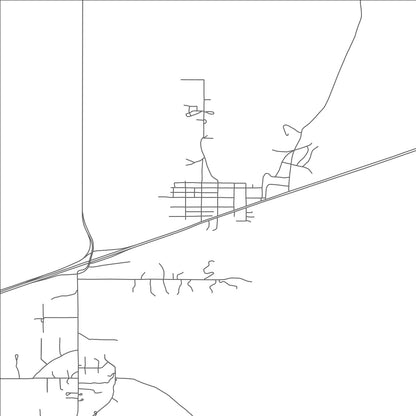 ROAD MAP OF ORGAN, NEW MEXICO BY MAPBAKES