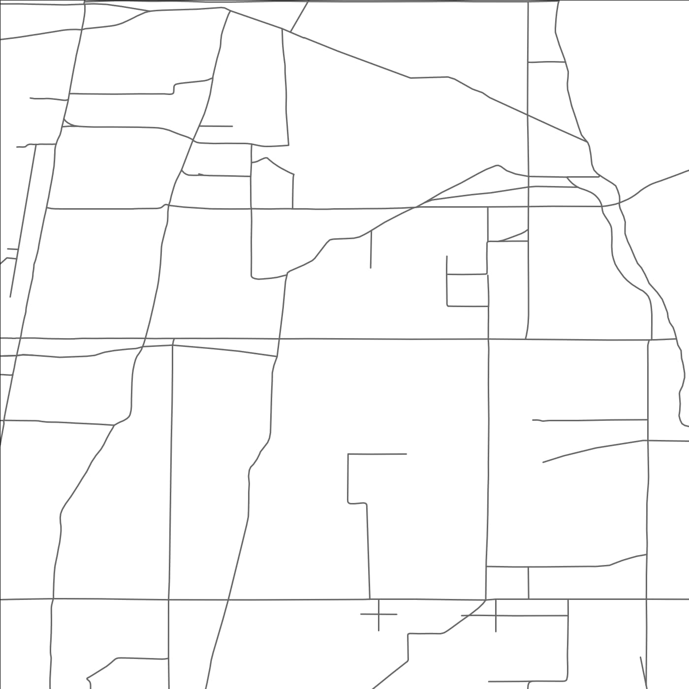 ROAD MAP OF PAJARITO MESA, NEW MEXICO BY MAPBAKES