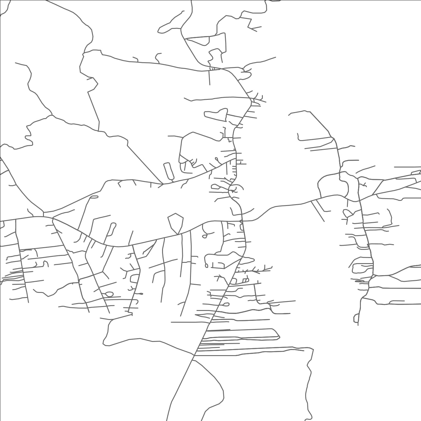 ROAD MAP OF PECOS, NEW MEXICO BY MAPBAKES