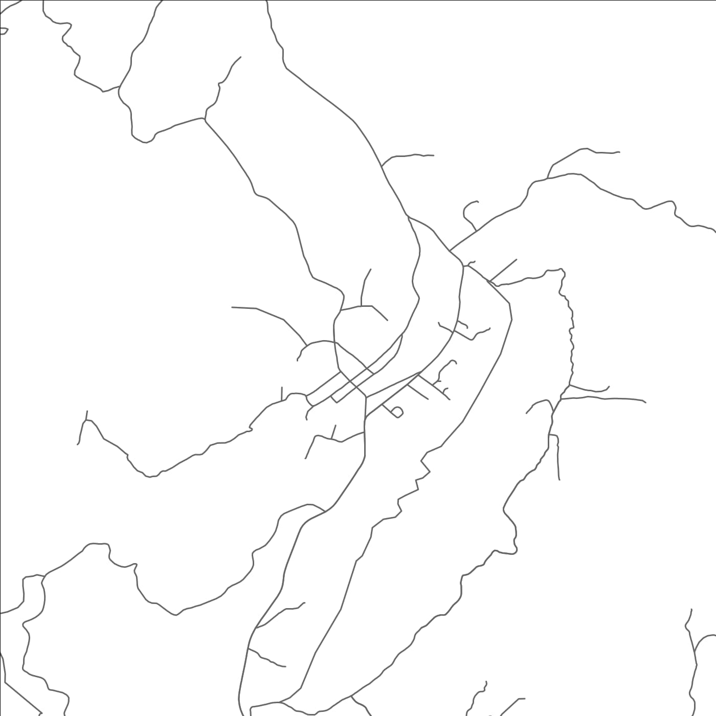 ROAD MAP OF PINOS ALTOS, NEW MEXICO BY MAPBAKES