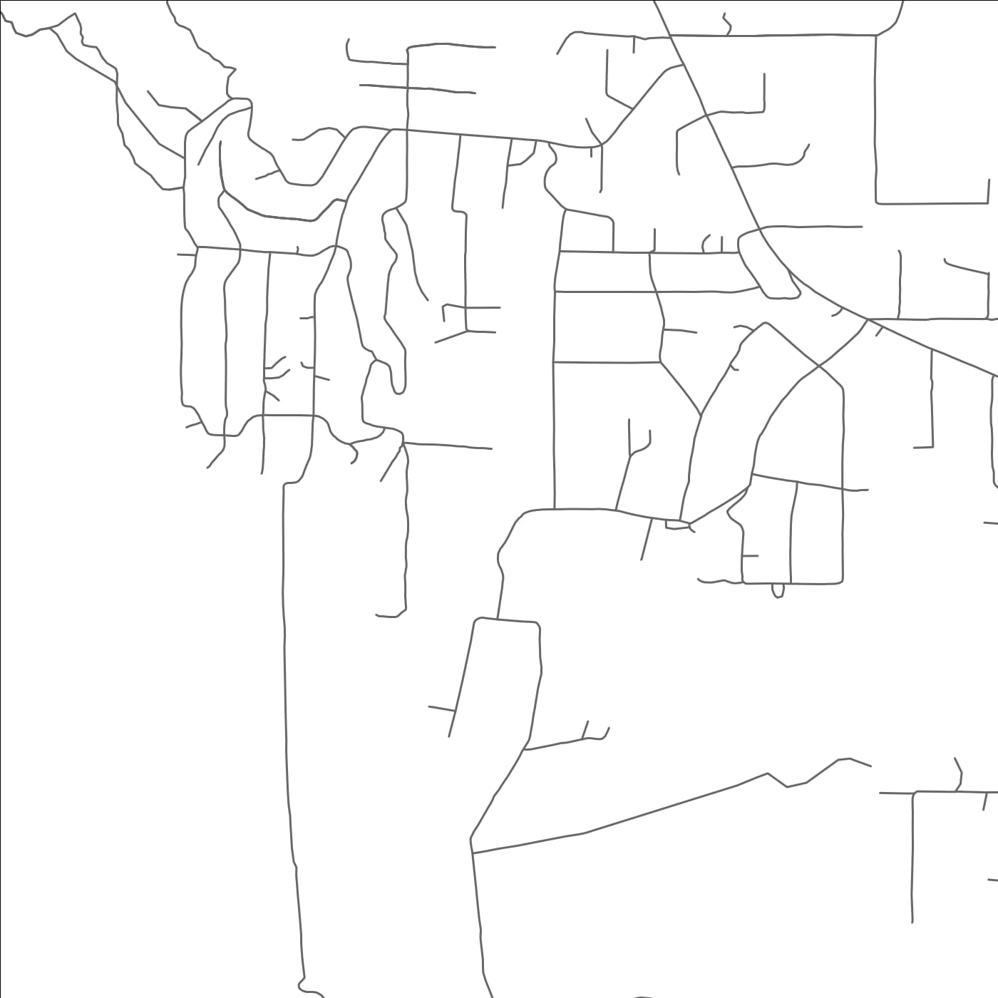 ROAD MAP OF PONDEROSA PINE, NEW MEXICO BY MAPBAKES