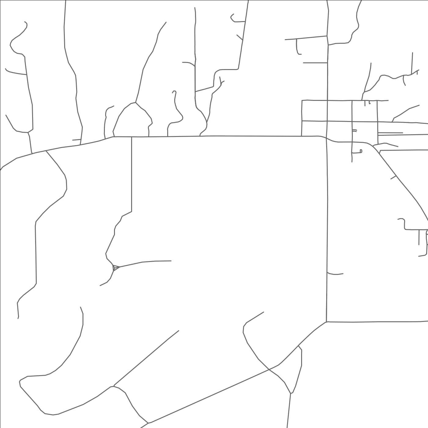 ROAD MAP OF RAMAH, NEW MEXICO BY MAPBAKES