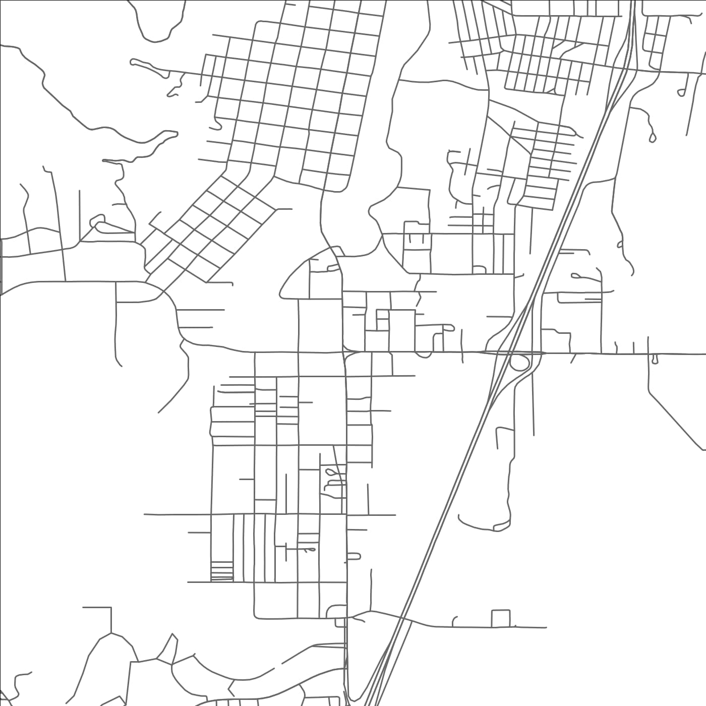 ROAD MAP OF RATON, NEW MEXICO BY MAPBAKES