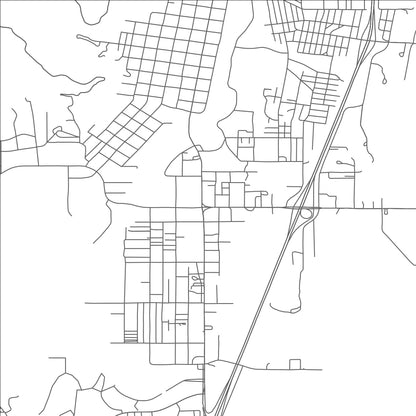 ROAD MAP OF RATON, NEW MEXICO BY MAPBAKES