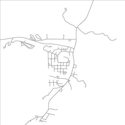 ROAD MAP OF RESERVE, NEW MEXICO BY MAPBAKES