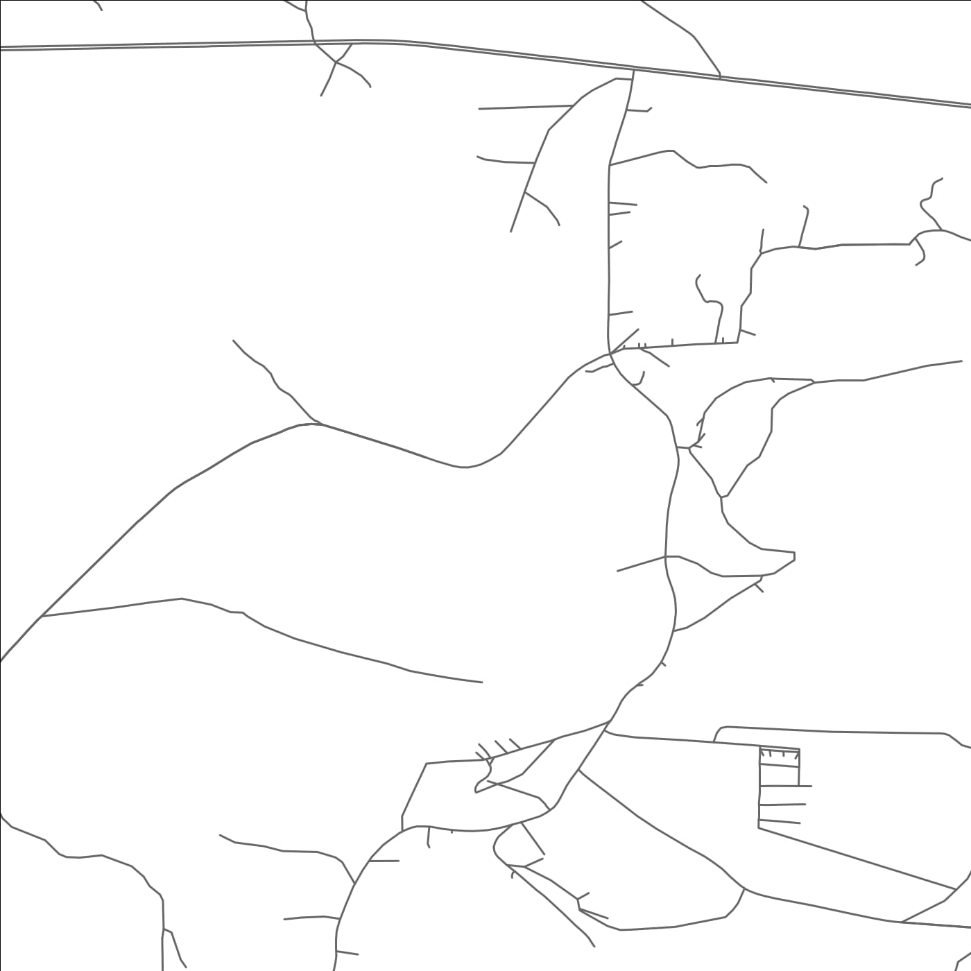 ROAD MAP OF ROCK SPRINGS, NEW MEXICO BY MAPBAKES