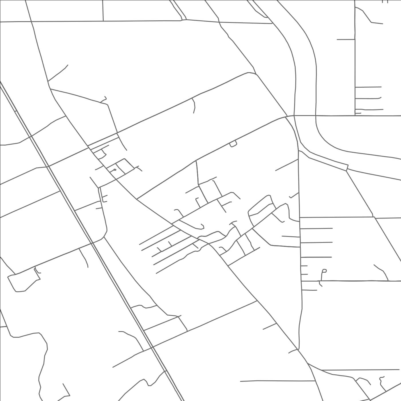 ROAD MAP OF SAN MIGUEL, NEW MEXICO BY MAPBAKES