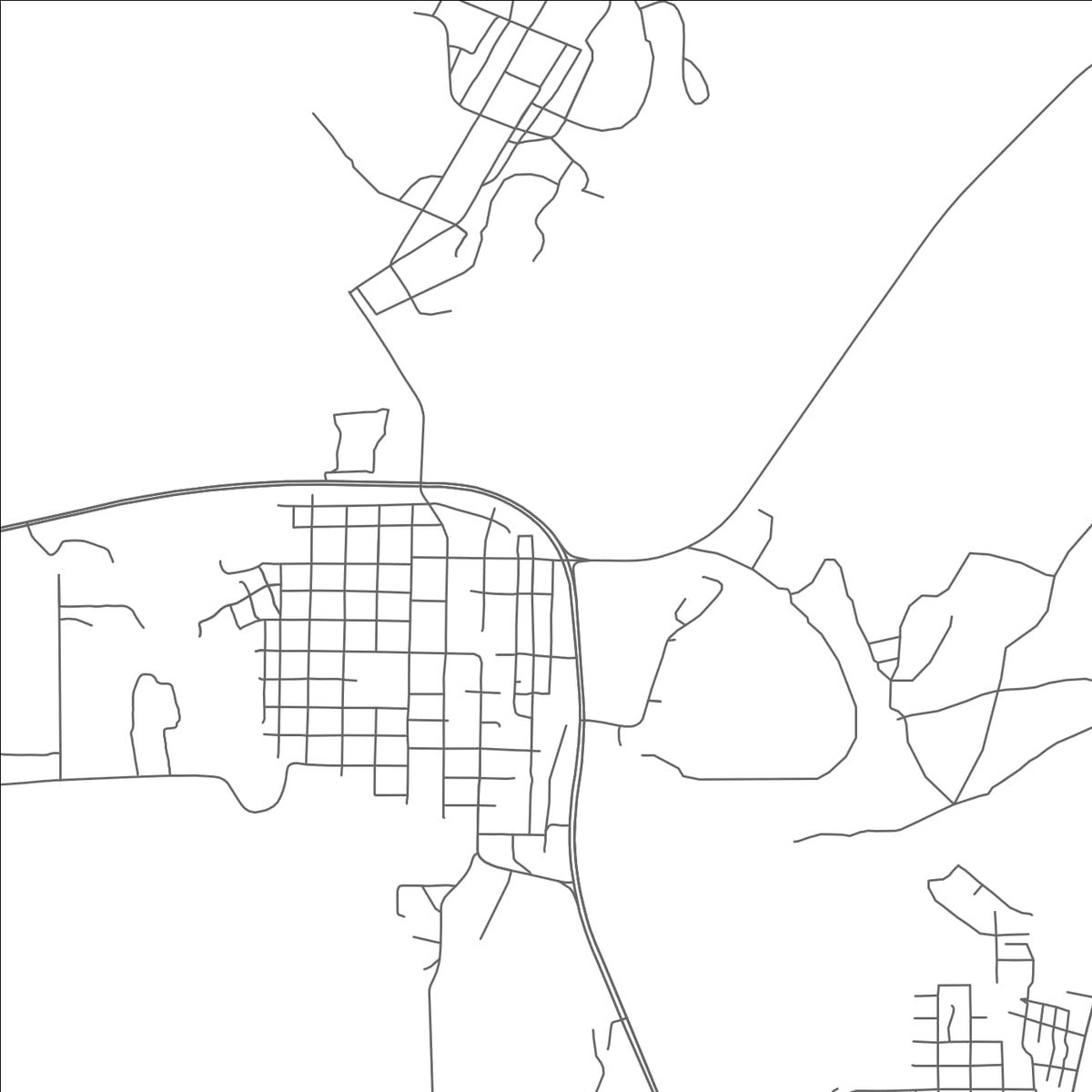 ROAD MAP OF SANTA CLARA, NEW MEXICO BY MAPBAKES
