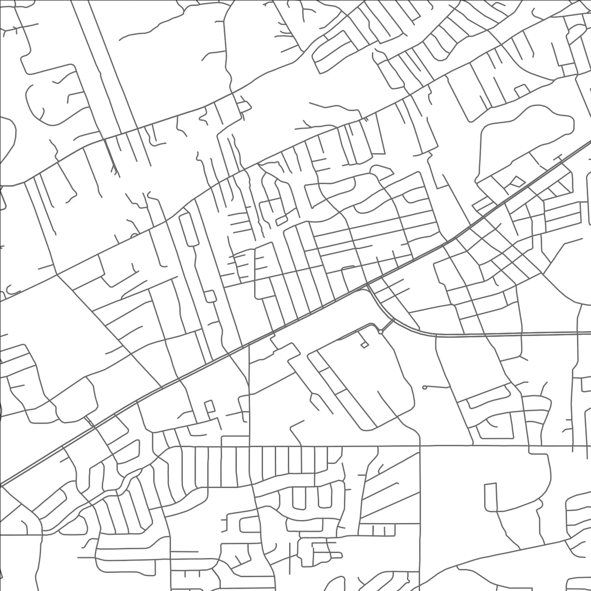 ROAD MAP OF SANTA FE, NEW MEXICO BY MAPBAKES