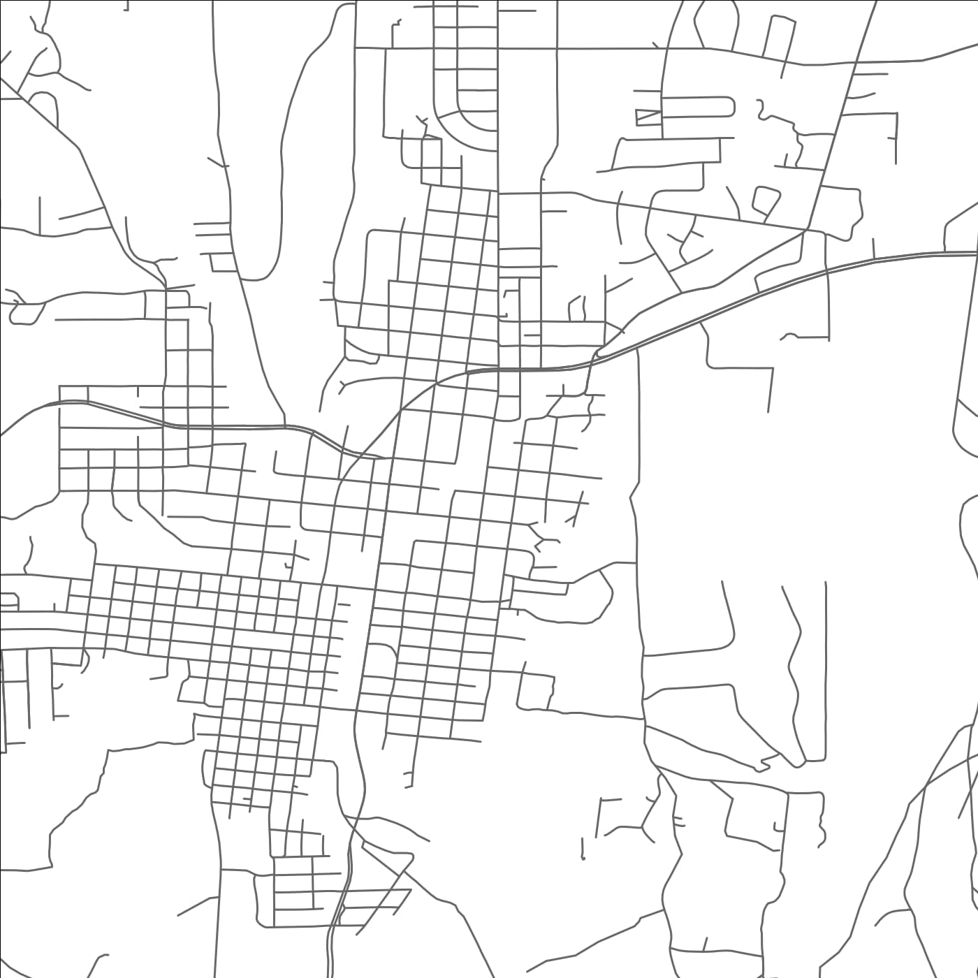 ROAD MAP OF SILVER CITY, NEW MEXICO BY MAPBAKES