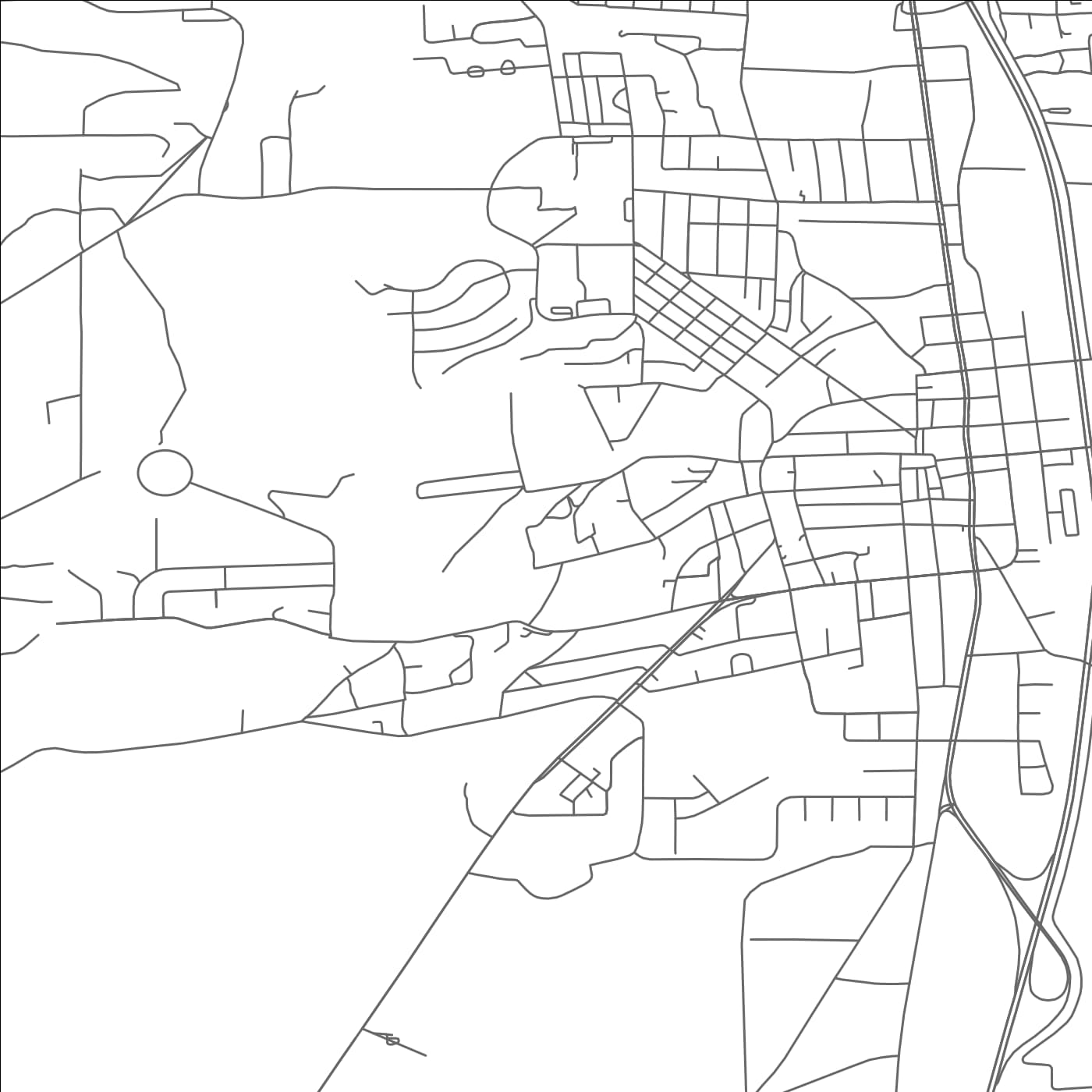 ROAD MAP OF SOCORRO, NEW MEXICO BY MAPBAKES