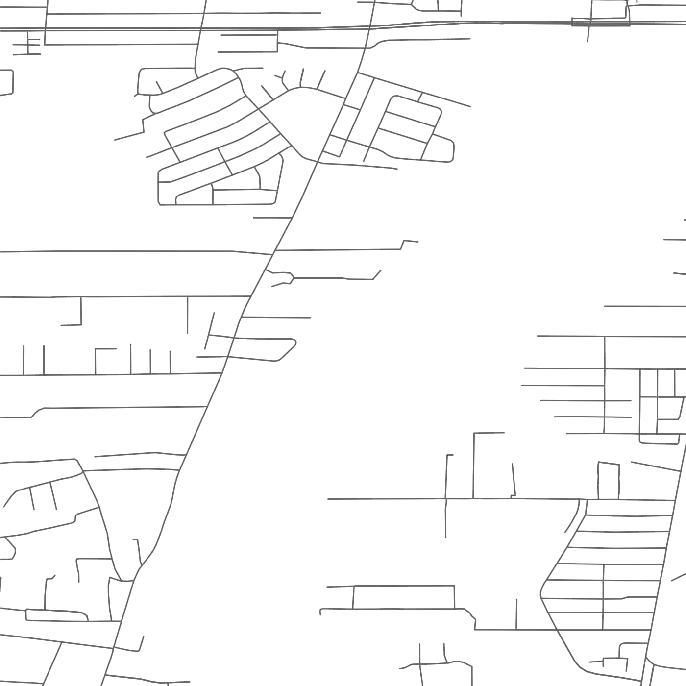 ROAD MAP OF SOUTH VALLEY, NEW MEXICO BY MAPBAKES