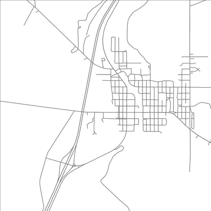 ROAD MAP OF SPRINGER, NEW MEXICO BY MAPBAKES